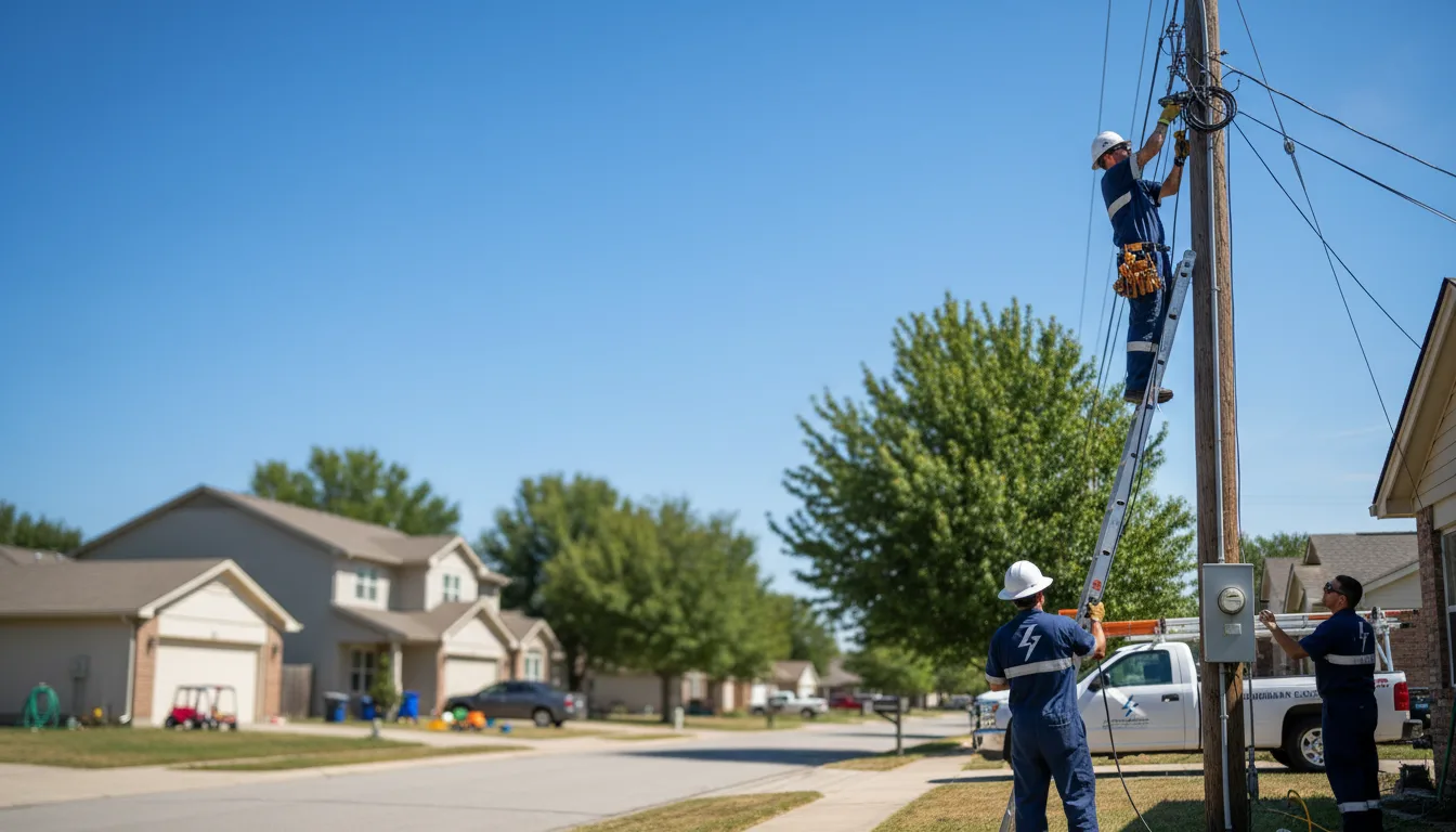 Residential electrician providing installation services in Topinabee, MI